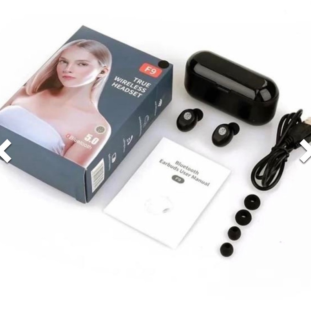 Black earbuds